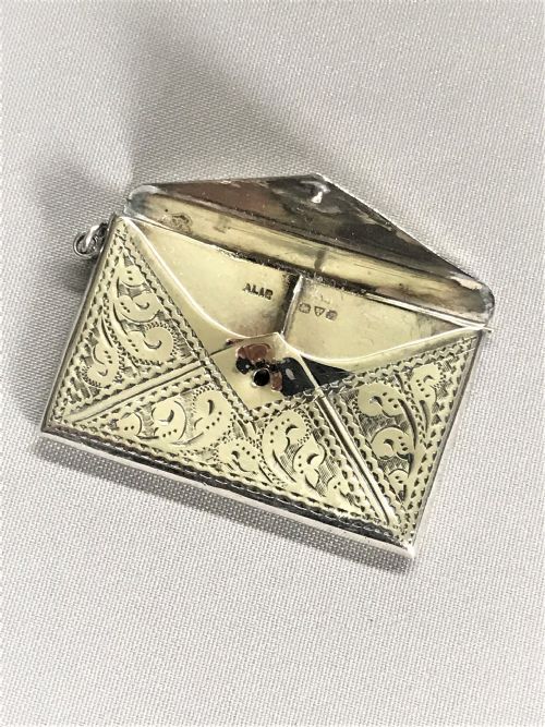 A Lovely Chester Silver Double Stamp Case