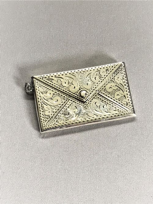 fig 1. A lovely Chester silver double stamp case