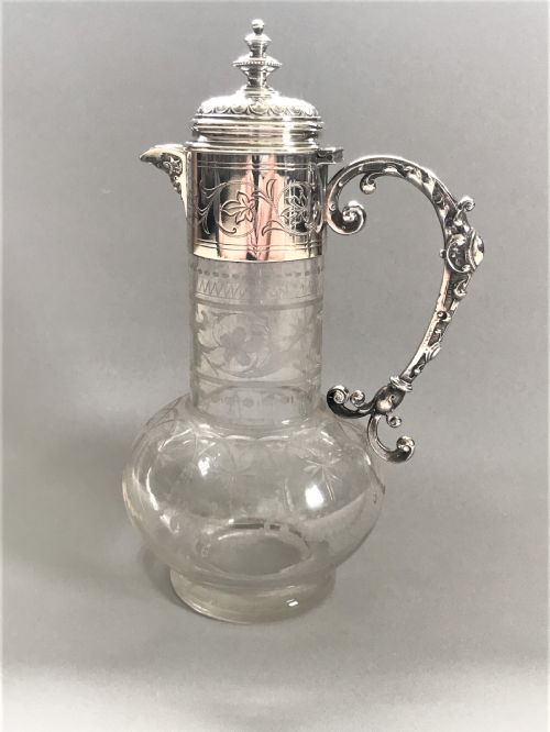 A Wonderful Wmf Silver Plated Claret Jug