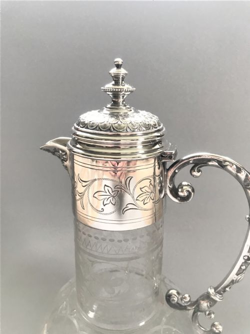fig 1. A wonderful WMF silver plated claret jug