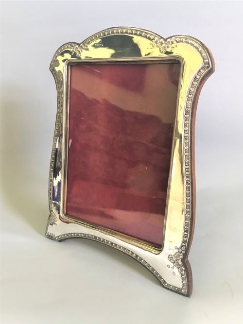 A Large George V Silver Photo Frame