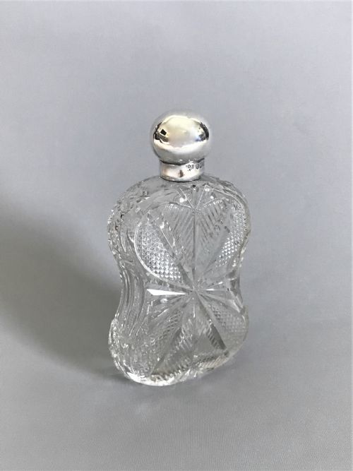 fig 1. A superb silver mounted Victorian cologne flask
