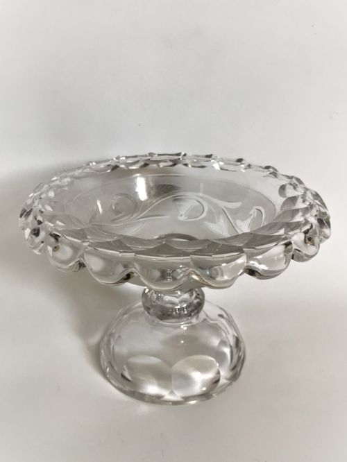 A Gorgeous Victorian Cut & Frosted Comport