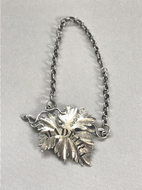An Attractive William IV Silver Madeira Label