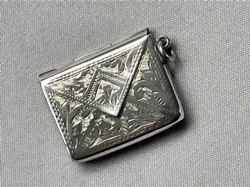 An Edwardian Silver Novelty Stamp Envelope