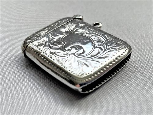 fig 1. An attractive George V silver vesta