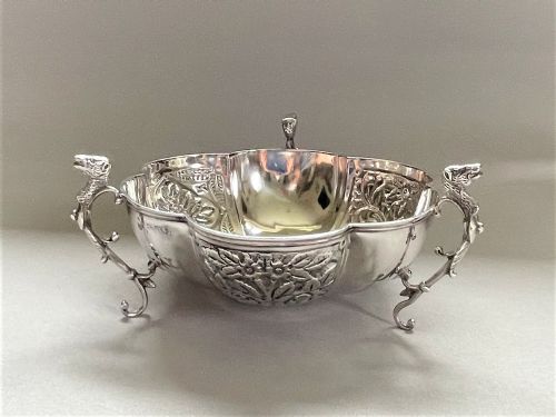 A Gorgeous Edwardian Chester Silver Sweetmeat Dish