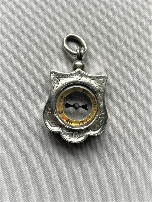 fig 1. A rare Chester silver Victorian compass