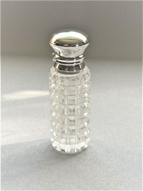 A Gorgeous Late Victorian Silver Mounted Scent Bottle