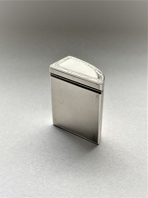 fig 1. A fabulous Asprey's, shaped silver snuff box