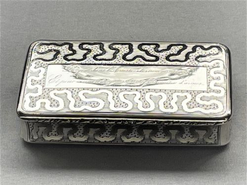 An Interesting French 19th Century Silver Gilt Snuff Box