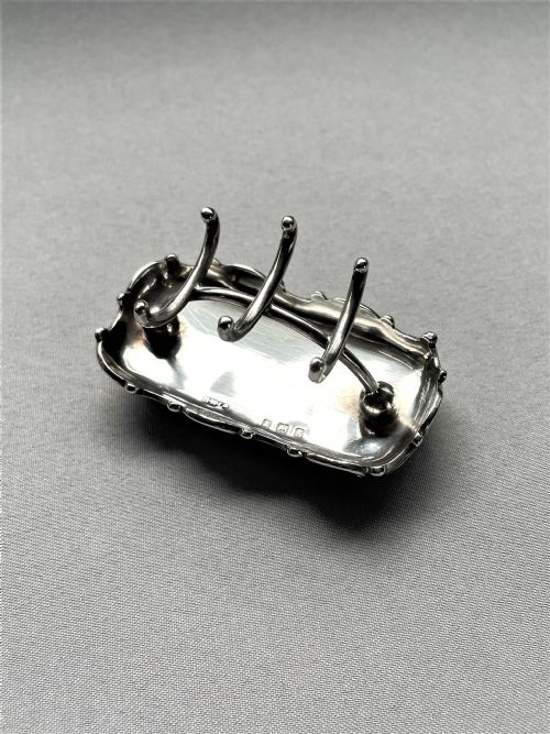 An Unusual Edwardian Silver Ring & Trinket Stand