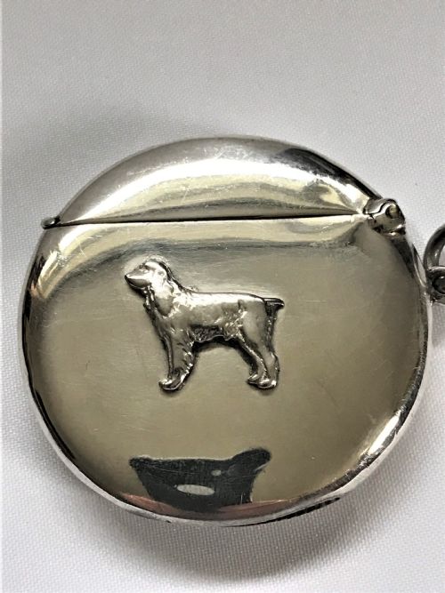 fig 1. A Rare Circular Silver Spaniel Vesta