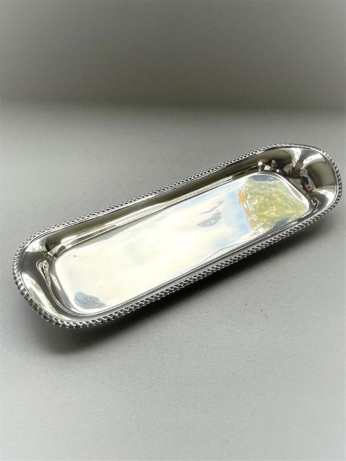 A Handsome Edwardian Silver Pen Tray