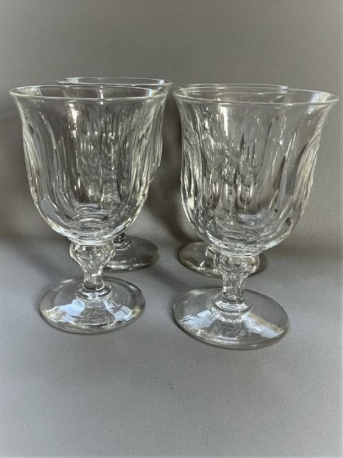 A Fabulous Set of Four Victorian Cut Glass Rummers