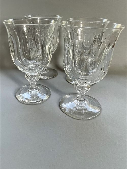 fig 1. A fabulous set of four Victorian cut glass rummers