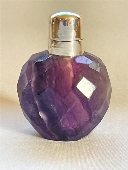 fig 1. An extremely rare Victorian silver & Bluejohn scent bottle