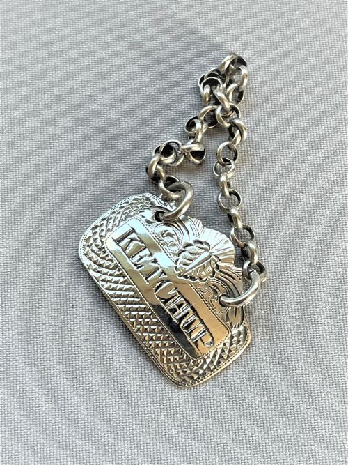 fig 1. A rare Georgian silver 'Ketchup' label