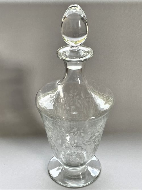 A Gorgeous Etched Baccarat Decanter