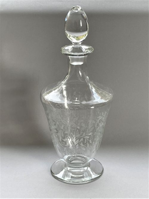 fig 1. A gorgeous etched Baccarat decanter