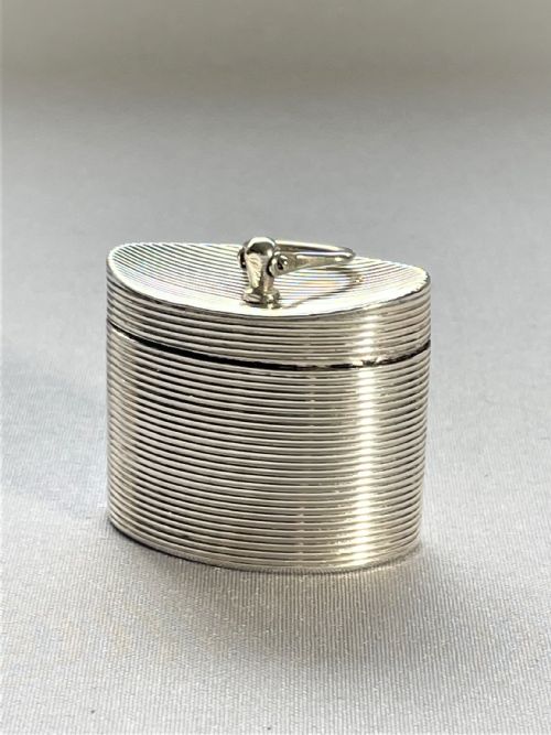 An Exquisite Novelty Chester Silver Thimble and Case