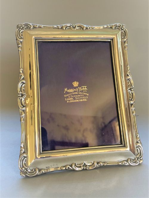 fig 1. A gorgeous Edwardian silver photo frame