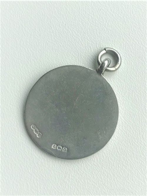 fig 1. A Rare Silver & Enamel Novelty 'darts Board' Watch Fob
