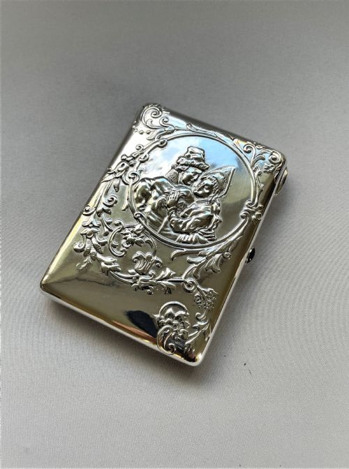 An Outstanding Imperial Russian Silver Gilt Cigarette Case