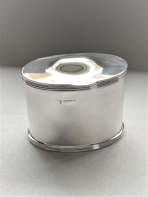 A Superb Chester Silver Tea Caddy