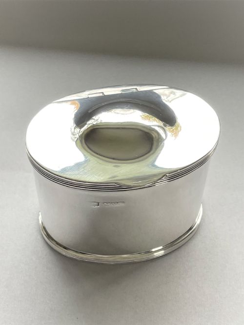 fig 1. A superb Chester silver tea caddy