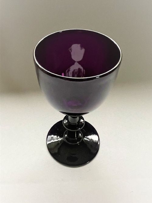 fig 1. A gorgeous Georgian amethyst wine goblet