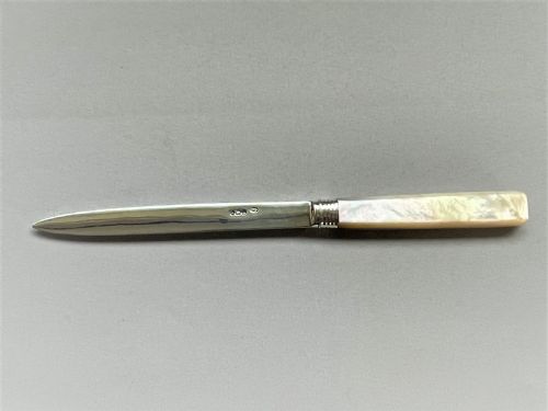 A Handsome Georgian Silver Bladed Letter Opener