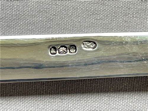 fig 1. A handsome Georgian silver bladed letter opener