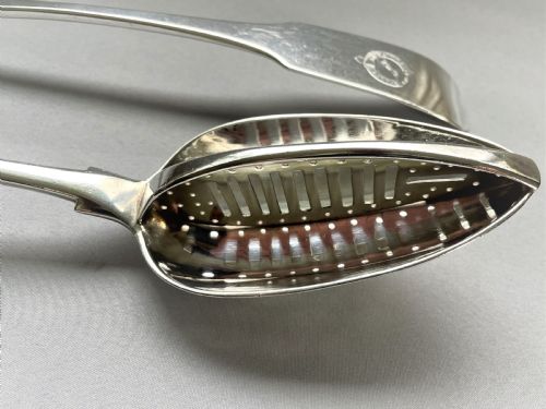 fig 2. An outstanding duo of Irish Georgian silver basting/straining spoons