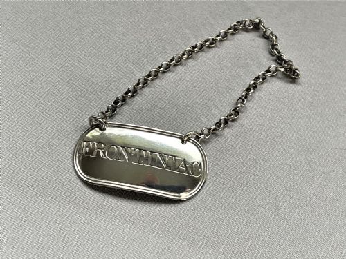 An Extremely Rare Georgian Silver 'Frontiniac' Label