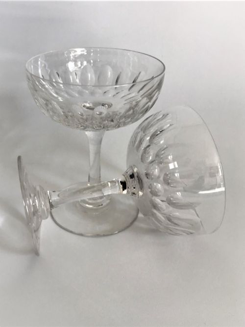A Fine Pair of Victorian Cut Glass Champagne Bowls