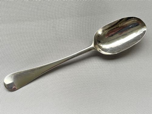 A Lovely 18th Century Silver Shell-back Tablespoon