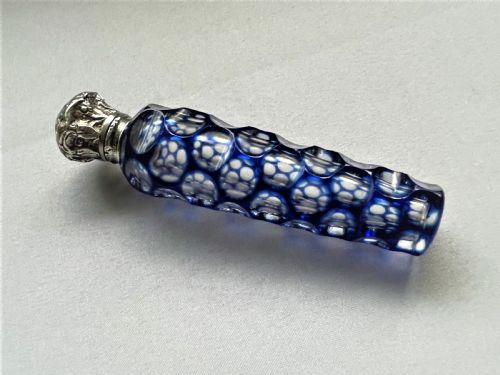 A Sampson Morden Victorian Silver Mounted Scent Bottle