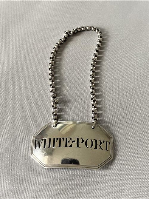 A Rare Georgian White Port Silver Label