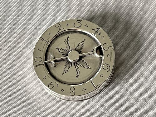 An Extremely Rare Georgian Silver Counter/patch Box