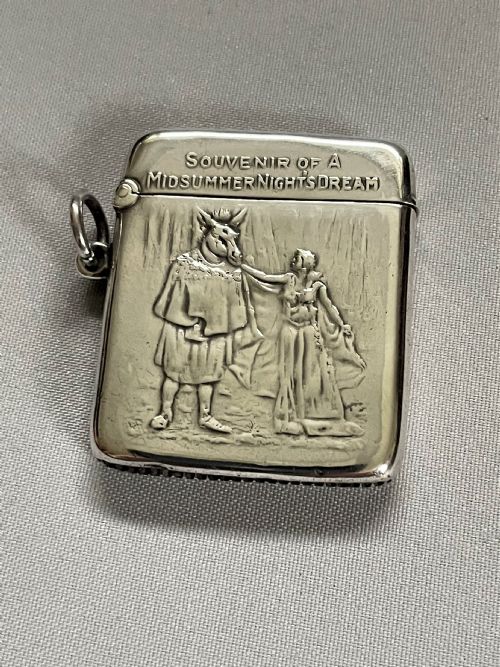 A Rare Adelphi Theatre  Edwardian Silver Vesta