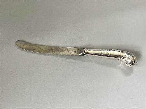 An Early 18th Century Silver Handled Butter Knife