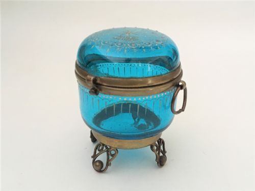 An Exquisite French Enamel Painted Trinket Casket