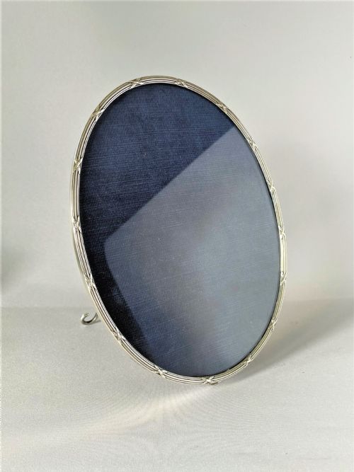 A Gorgeous Large Oval Silver Photo Frame