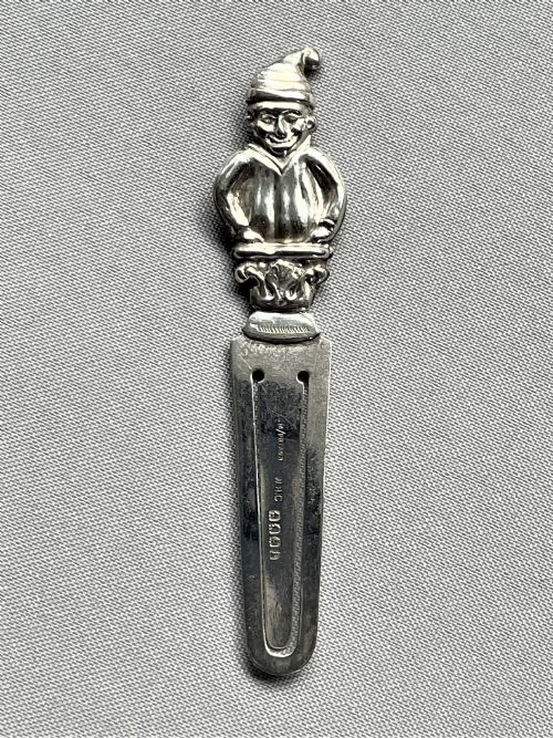 A Rare Glasgow Silver Mr. Punch Bookmark