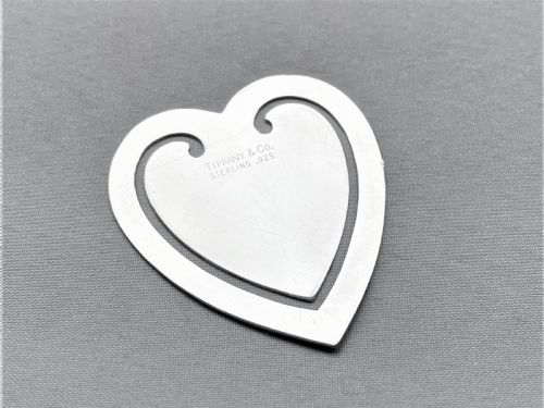 A Gorgeous Tiffany & Co. Silver Heart Shaped Bookmark