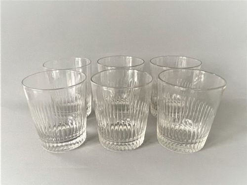 A Gorgeous Set of 6 Cut Glass Whisky Tumblers