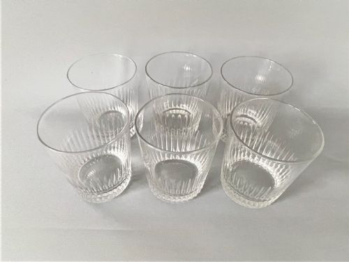 fig 1. A gorgeous set of 6 cut glass Whisky tumblers