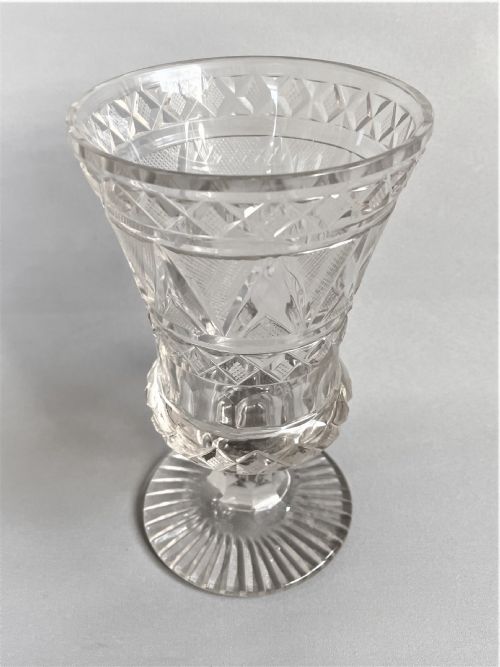fig 1. An exquisite small cut glass celery vase