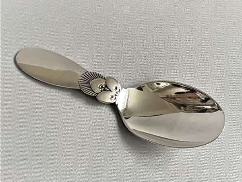 A Vintage Georg Jensen Silver Caddy Spoon